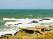 mar de la playa de santa teresa